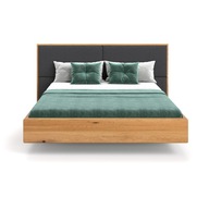 DSI-meble Drevená dubová posteľ DOME 180x200 levitujúca LITY DUB premium