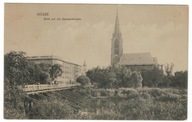 Pocztówka 1910 Nysa kościół garnizonowy ewangelick