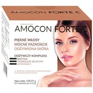 Amocon Forte C biotín hydrolyzát želatíny vitamín C vlasy koža 21x