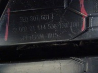 grid of a bumper front front left SKODA OCTAVIA III LIFT 5E0807681F