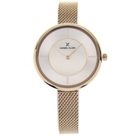 DANIEL KLEIN zegarek damski różowe złoto bransoletka mesh mały DK11542-3