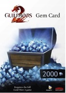 GUILD WARS 2 GW II GEM CARD 2000 POINTS KĽÚČ