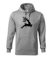 Gyerek rénszarvas mikulás kapucnis pulóver