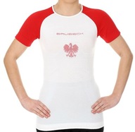 Brubeck Dámske 3D tričko Husar PRO s krátkym rukávom biela/červená M