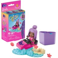 Mattel Mega Construx Barbie : Color Reveal - Pláž Splash Micro-Doll (HHP87)