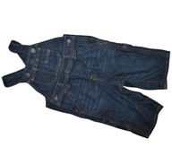 GAP SPODNIE OGRODNICZKI JEANS 6-12m 74