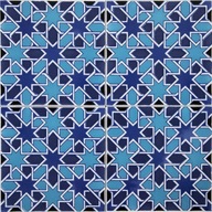 Keramické obklady do kuchyne marocké modré 20x20 cm - Casablanca