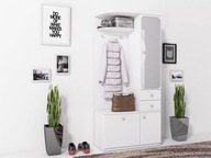 Garderoba MAX M Biała prawa - idealna do modnego wnętrza, z dużą