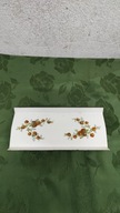 mała emaliowana taca tacka mydelniczka w kwiaty