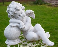Stylowa Rzeźba Figura Anioł Amor Aniołek Amorek Patron Dzieci kl