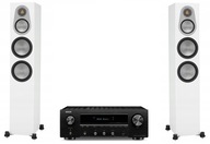 2× Monitor Audio Silver 6G 300 biely pár + Príslušenstvo pre Denon DRA-800H 2.1 čierny