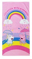 Ręcznik 70x140 plażowy kąpielowy Peppa Pig Swinka Pepa dziecięcy bawełniany