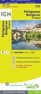 153 PERIGUEUX / BERGERAC mapa turystyczna 1:100 000 IGN