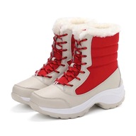 43RED BUTSWOMEN BOTS SNOW PLUMH LABIES TOPÁNKY LACE-UP TOPÁNKY PLUSE PLATES Platf