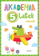 Akademia Pięciolatka 5-Latka Zadania Ćwiczenia Z Naklejkami Naklejki Greg