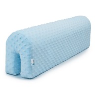 Ochraniacz piankowy na łóżko barierkę do łóżeczka baby blue minky 120 cm