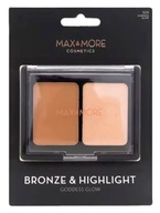 Bronzer žehlený Max & More povrch matný 8 g 2 farby