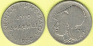 GRECJA 2 Drachma 1926 r.