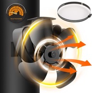 Magnetyczny wentylator kominkowy 4 łopatki zasilany ciepłem cichy bez prądu