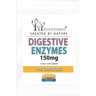 FOREST VITAMIN Digestive Enzymes 150mg 100caps TRÁVIACE ENZMY TRÁVENIE