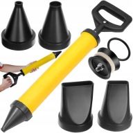 ÉPÍTŐIPARI FACSARÓ PUMPA MASSZÍROZÓ CEMENT HABARCS PROFESSZIONÁLIS VAKOLAT + 4 FÚVÓKA