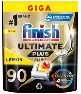 FINISH Ultimate Plus Kapsułki do zmywarki 90 Lemon