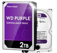 Dysk HDD WD Purple 2TB SATA III Do pracy 24/7 Western Digital Purple 2TB