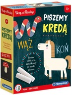 UCZĘ SIĘ BAWIĄC PISZEMY KREDĄ PISZ ZMAZUJ PRZEPISU