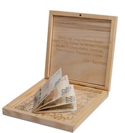 pudełka drewniane na pieniadze na komunie