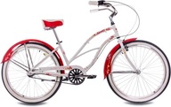 Mestský bicykel Dámsky 26 Beach Cruiser Zvonček Blatníky ALU Nexus 3 Retro