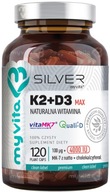 MYVITA VITAMIN K2 MK-7 + D3 MAX 4000 IU 120 kapsúl