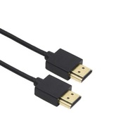 Kabel Przewód cienki 3,2mm HDMI - HDMI 1.4 4K 0,3M