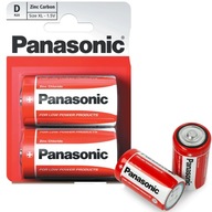 Panasonic Baterie cynkowo-węglowe RED 2x R20 D