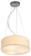 Lampa wisząca okrągła kremowa 40cm regulowana 3x40