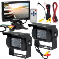 Tolatókamera szett Blow 2x vezetékes 7 col 628x582 15 m