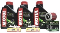 3× Motorový olej Motul 5100 4T 1 l 10W-40 + 3 iné produkty