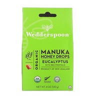 Wedderspoon, Organiczne Krople Miodu Manuka, Eukaliptus z Propolisem Pszcze