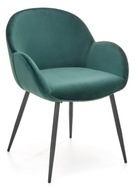 Čalúnená velúrová stolička K480 velvet zelená