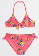 H&M strój kąpielowy bikini 134/140 pom.neon