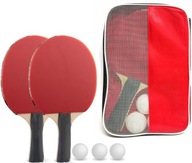 ПІНГ-ПОНГ НАБІР ДЛЯ НАСТІЛЬНОГО ТЕНІСУ БАЛЕТКИ РАКЕТКИ + ЧОХАЛ + М'ЯЧІ
