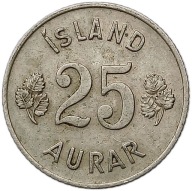 IZLAND 25 AURAR 1946