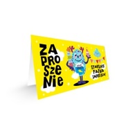 Zaproszenie potworek - komplet 5 sztuk