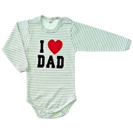 Body dlhý rukáv 92 cm I love Dad