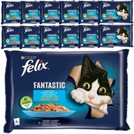 PURINA FELIX ŁOSOŚ GŁADZICA W GALARETCE MOKRA KARMA DLA KOTA 52x85g