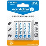 everActive akumulatory professional line 1000mAh R03 R3 AAA paluszki 4szt