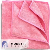 MONSTER SHINE APT PINK UNIWERSALNA MIĘKKA MIKROFIBRA DO AUTA 40X40 CM