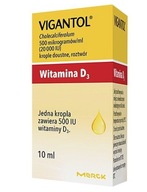 VIGANTOL witamina D3 20 000 j.m./ml krople 10 ml