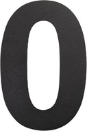 dom číslo 0 nula čierna - nerezová oceľ