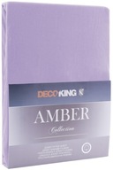 Prześcieradło AMBER kolor liliowy jersey 200-220x200 decoking - FITTED AMBE