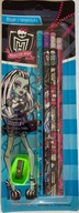 Monster High ołówki temperówka zestaw szkolny